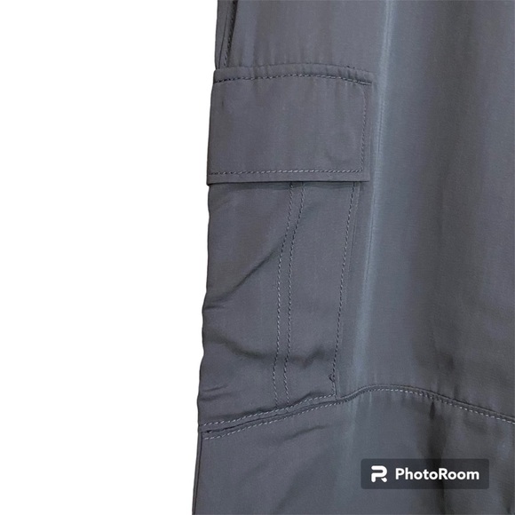 CASSIS / Gray Silk Blend Roll Up Cargo Pants Size 12 - Picture 8 of 12